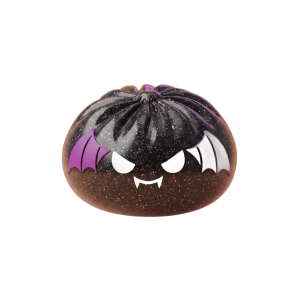 Dumpling Squishy Bat Halloween Purpurina Negra — squishy antiestrés slow-rise