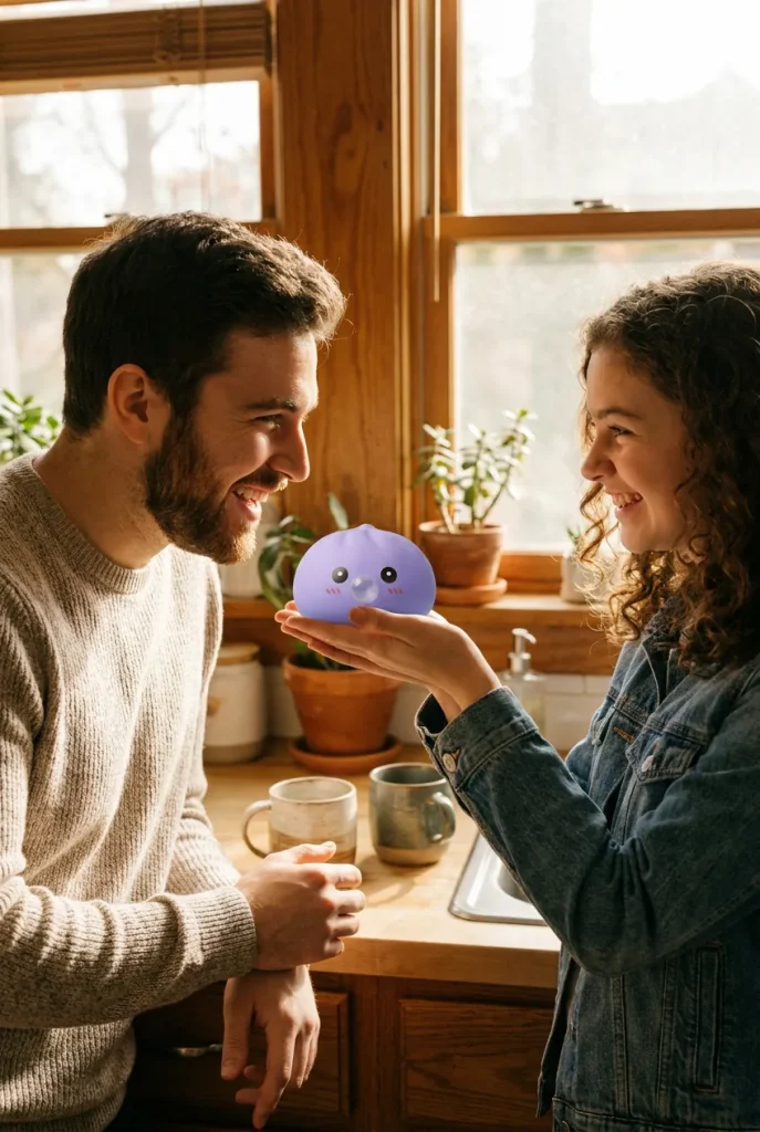 Big Dumpling Squishy Azul Océano de regalo