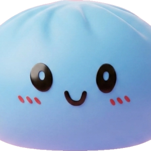Dumpling Squishy Azul Océano — squishy antiestrés slow-rise kawaii