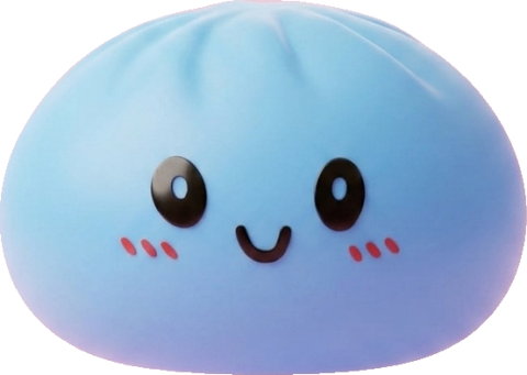Dumpling Squishy Azul Océano — squishy antiestrés slow-rise kawaii