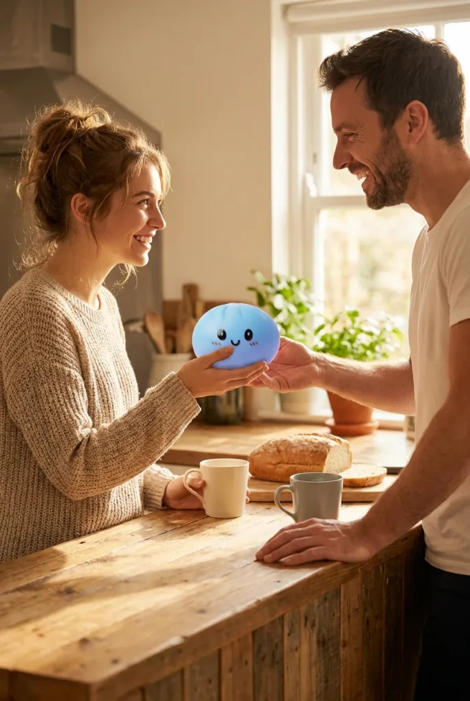 Dumpling Squishy Azul Océano de regalo