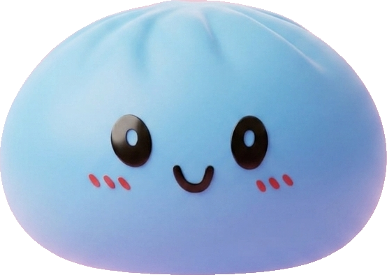 Dumpling Squishy Azul Océano — squishy antiestrés slow-rise kawaii