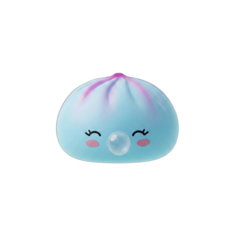 Frost Blue Rare Blow Dumpling Squishy Azul Escarchado — squishy antiestrés slow-rise kawaii