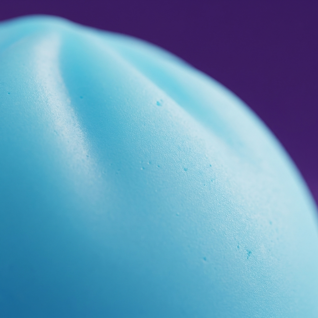 Dumpling Squishy Luz Nocturna Azul Aurora — primer plano macro de la textura