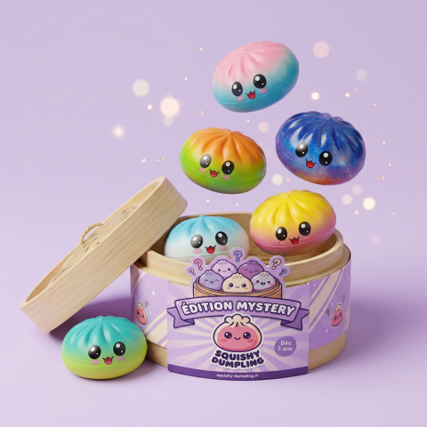 Mystery Dumpling Squishy Sorpresa Adorable — squishy antiestrés slow-rise kawaii