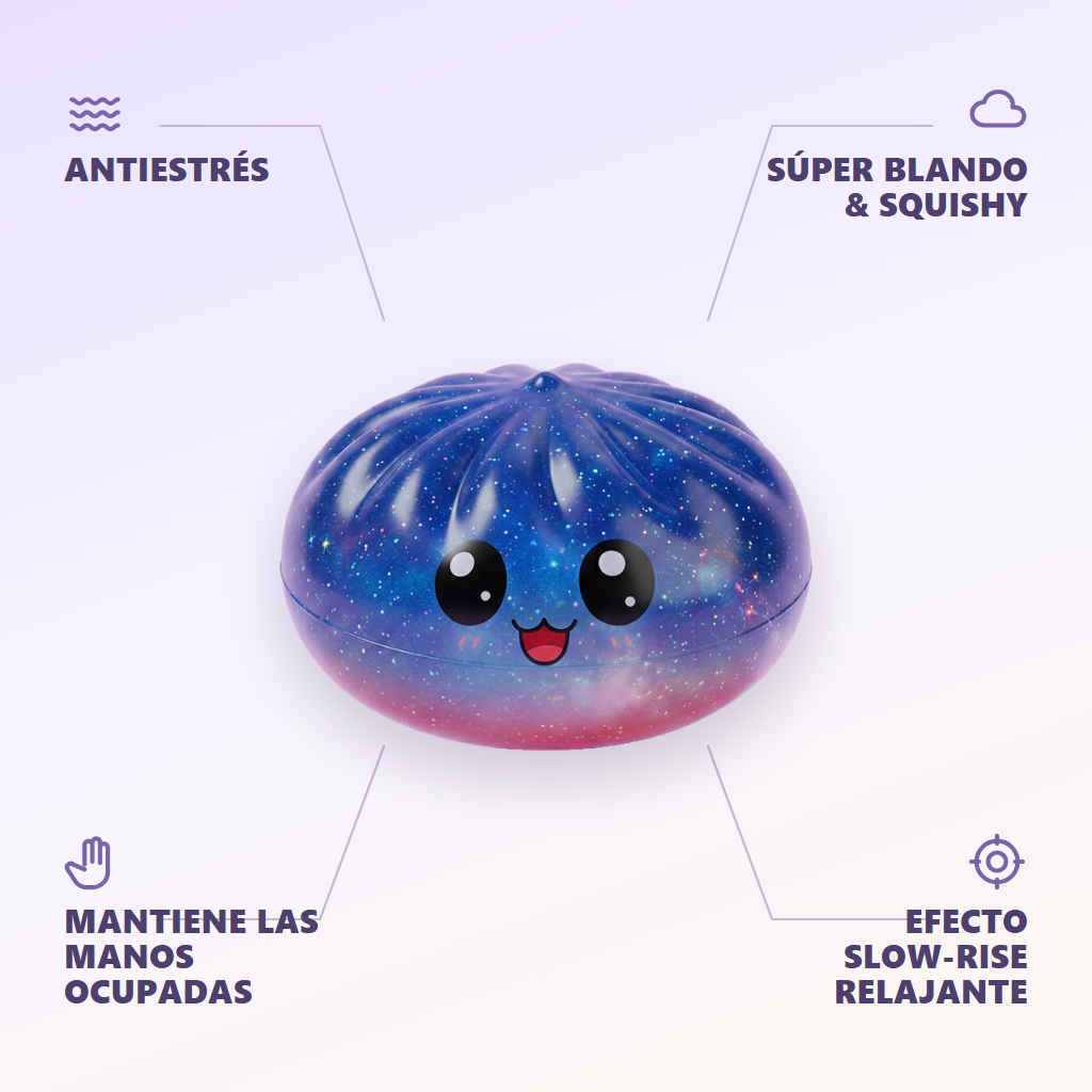 Mystery Dumpling Squishy Sorpresa Adorable — antiestrés, ultra blando, efecto slow-rise