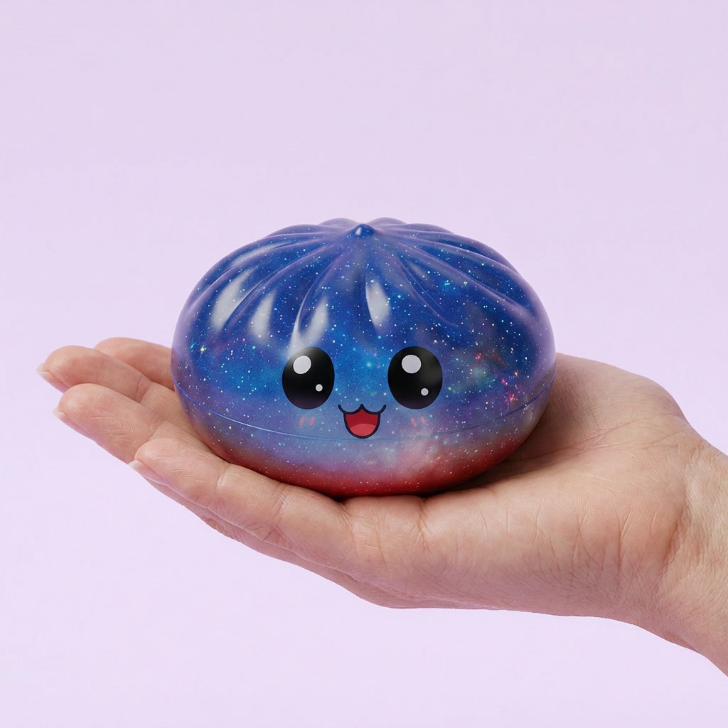 Mystery Dumpling Squishy Sorpresa Adorable en la mano, tamaño real