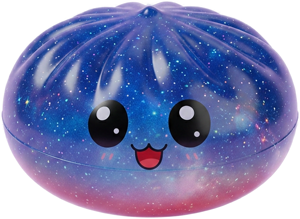Mystery Dumpling Squishy Sorpresa Adorable — squishy solo, tamaño real