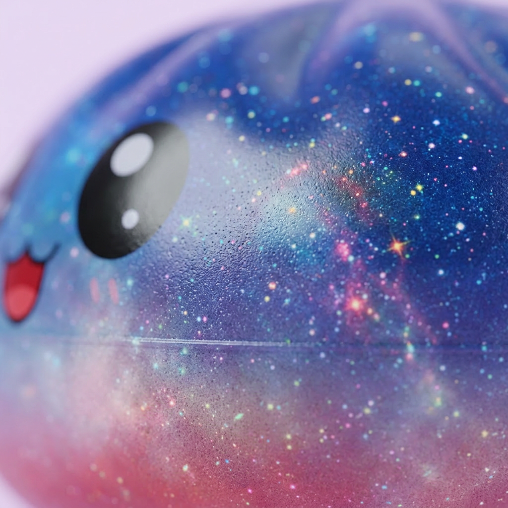Mystery Dumpling Squishy Sorpresa Adorable — primer plano macro de la textura