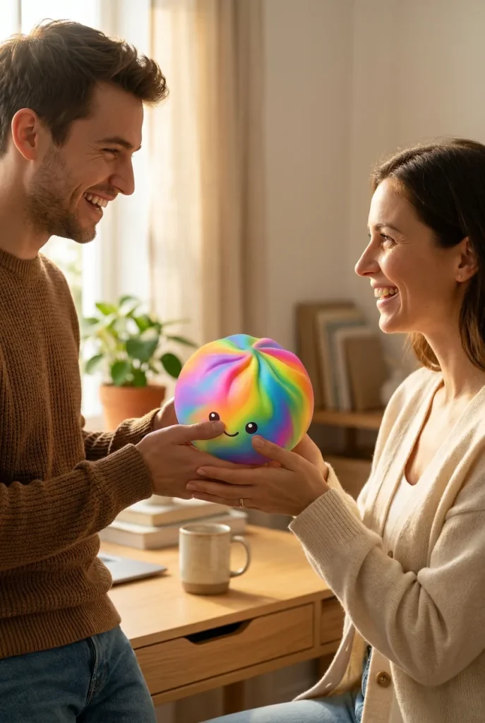 Rainbow Dumpling Squishy Multicolor de regalo