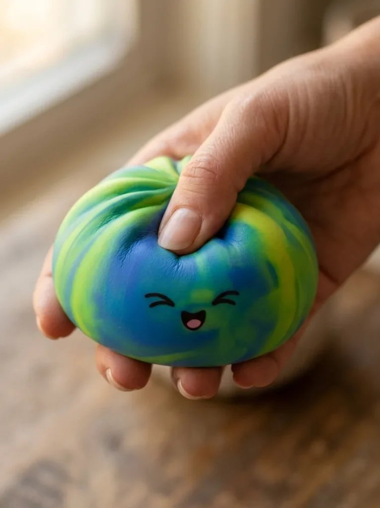 Rainbow Dumpling Squishy Multicolor apretado entre los dedos