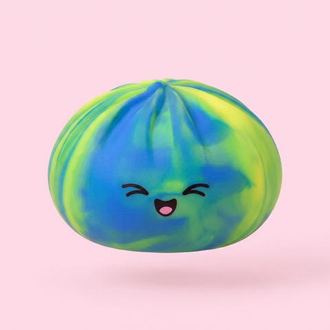 Rainbow Dumpling Squishy Multicolor — el squishy raro de la caja sorpresa