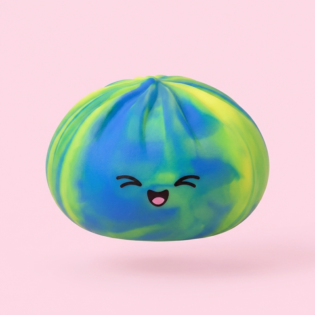 Rainbow Dumpling Squishy Multicolor — el squishy raro de la caja sorpresa