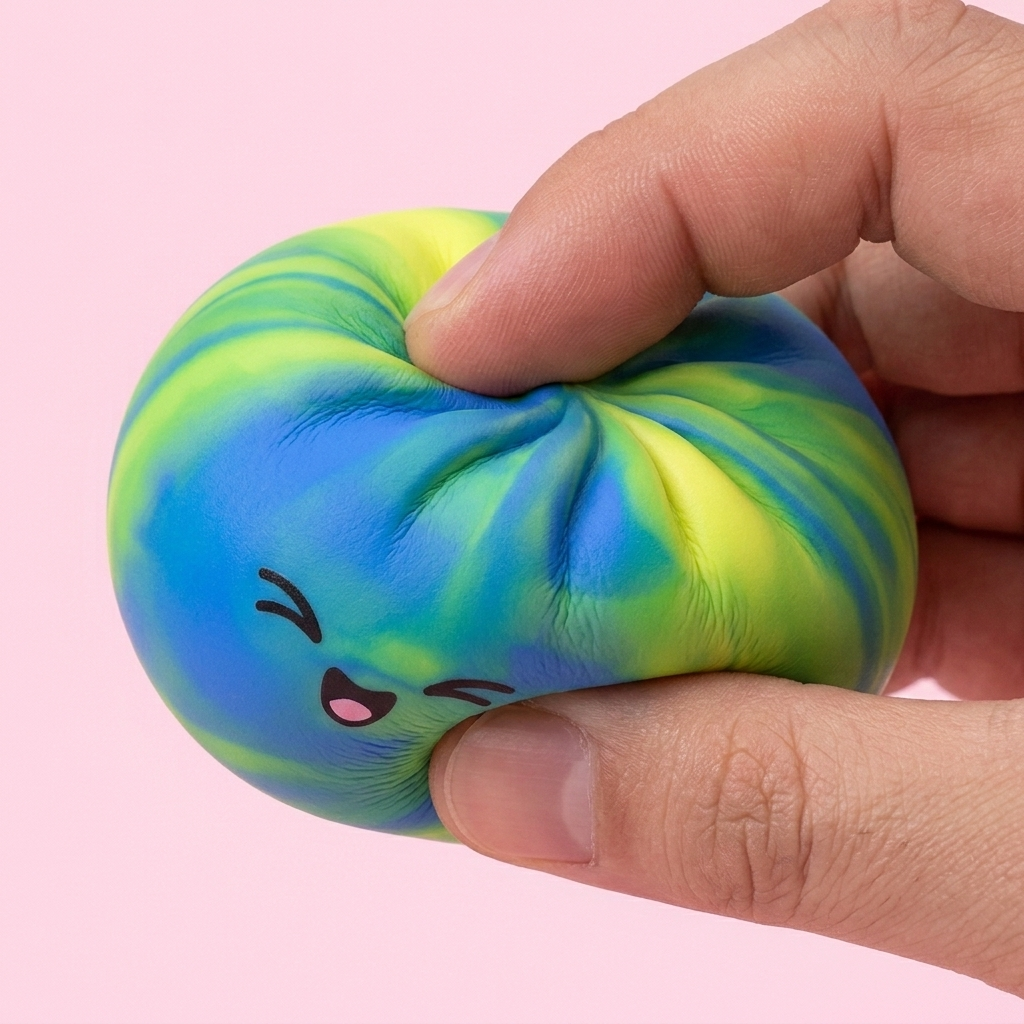Rainbow Dumpling Squishy Multicolor — efecto slow-rise, la espuma recupera su forma