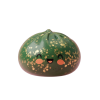 Dumpling Squishy Glitter Verde Esmeralda — squishy antiestrés slow-rise kawaii