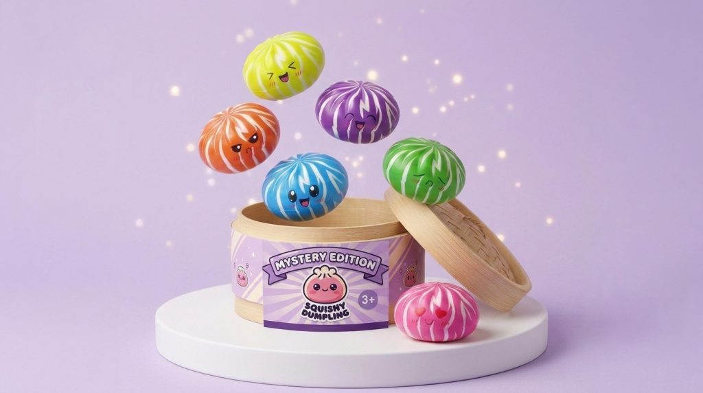 Dumpling Squishy Bun Mystery Sorpresa — squishy antiestrés slow-rise