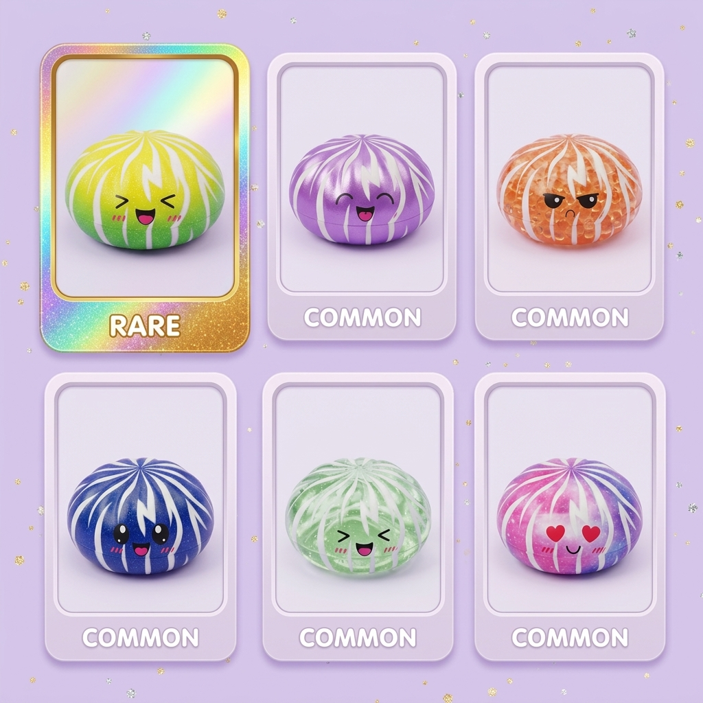 Dumpling Squishy Bun Mystery Sorpresa — tabla de rarezas (común, raro, ultra raro)