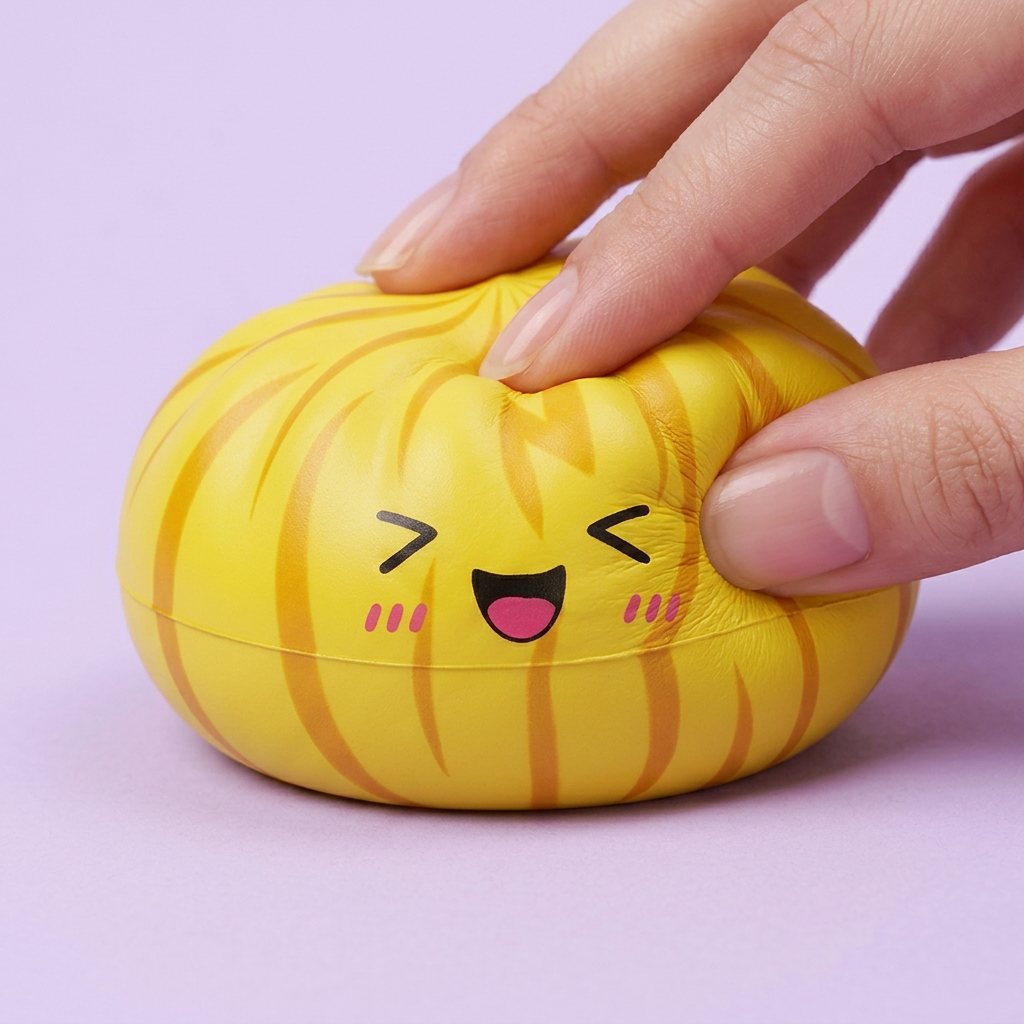 Dumpling Squishy Bun Mystery Sorpresa apretado, material squishy