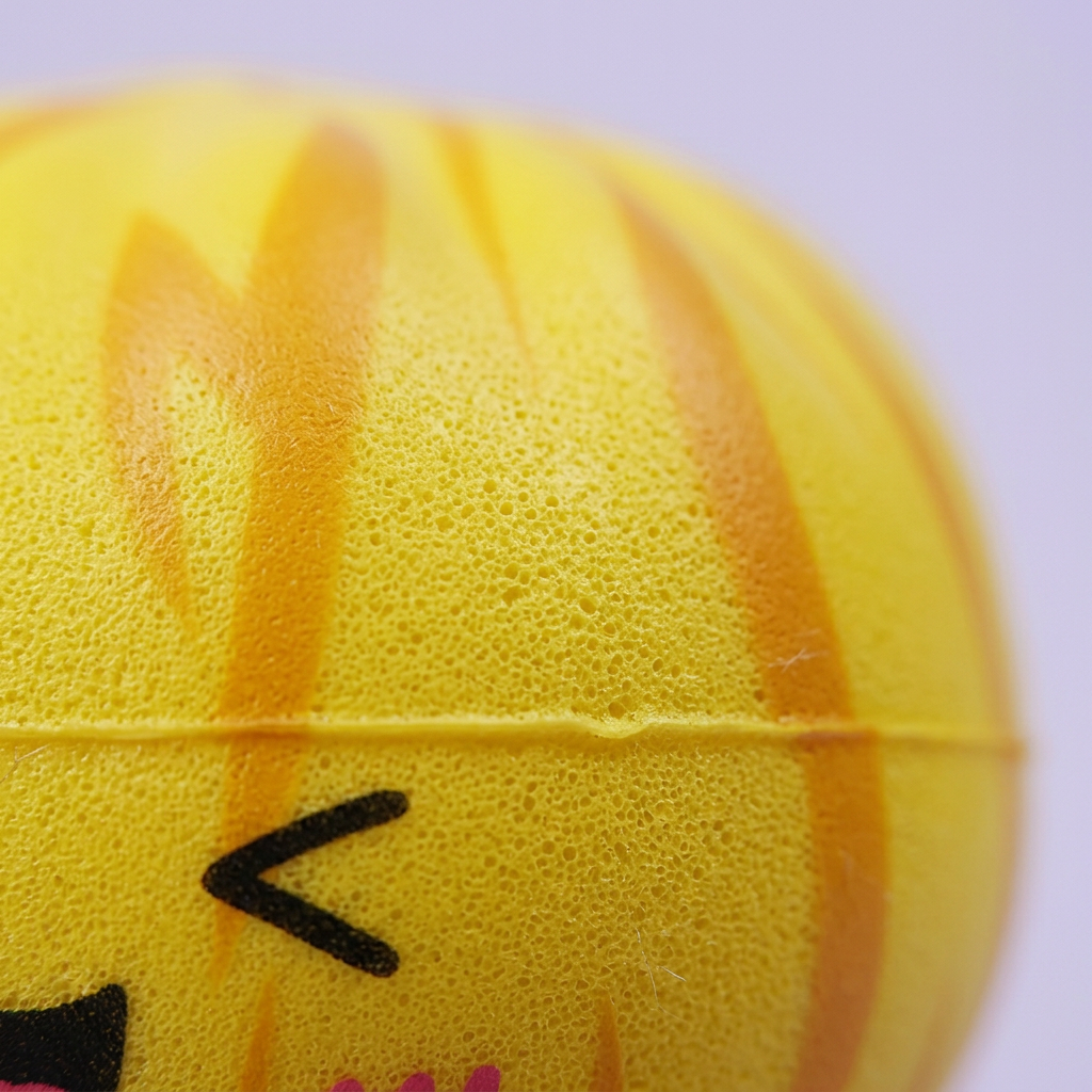 Dumpling Squishy Bun Mystery Sorpresa — primer plano macro de la textura