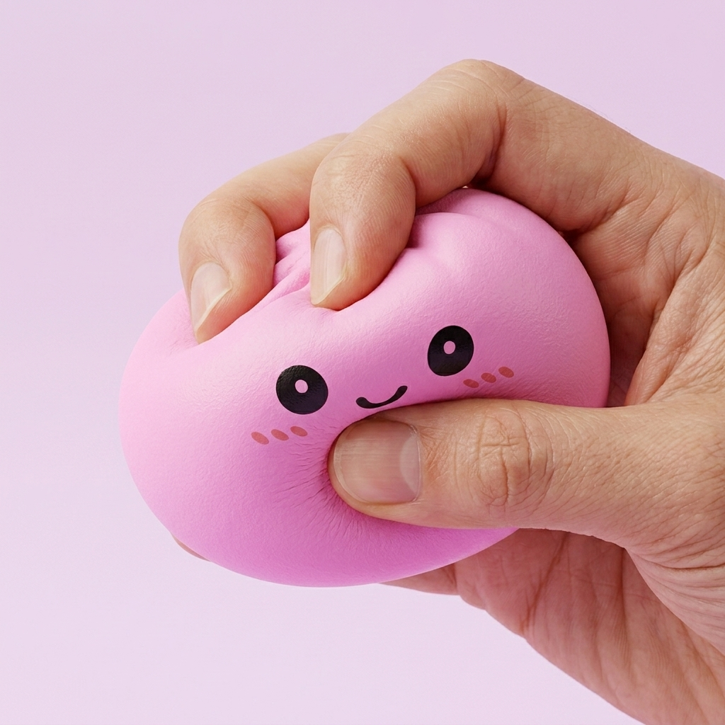 Dumpling Squishy Mystery Box Sorpresa — efecto slow-rise, la espuma recupera su forma