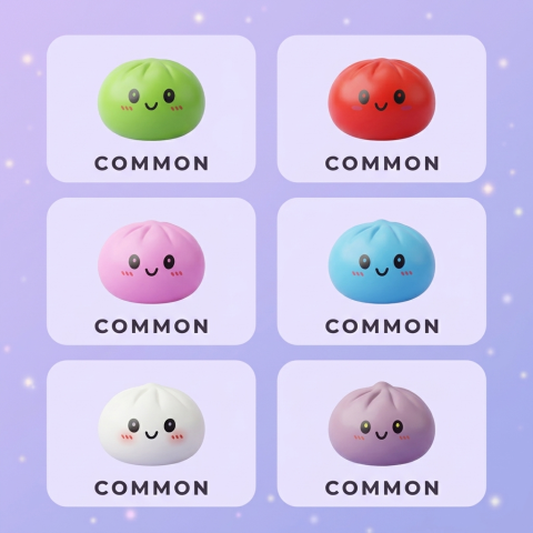 Dumpling Squishy Mystery Box Sorpresa — los diferentes squishy posibles