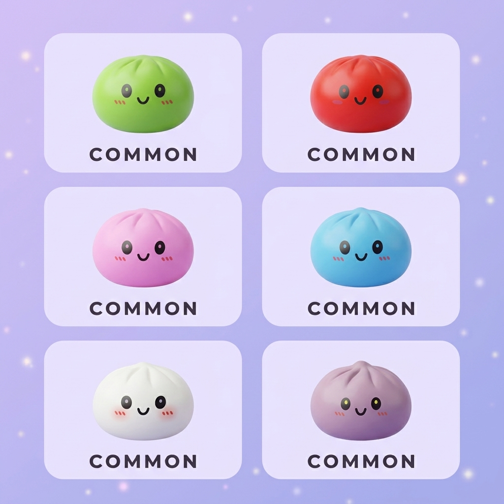 Dumpling Squishy Mystery Box Sorpresa — los diferentes squishy posibles