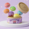 Dumpling Squishy Mystery Bun con Cesta de Bambú — squishy antiestrés slow-rise