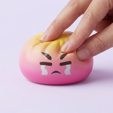 Dumpling Squishy Mystery Bun con Cesta de Bambú apretado, material squishy