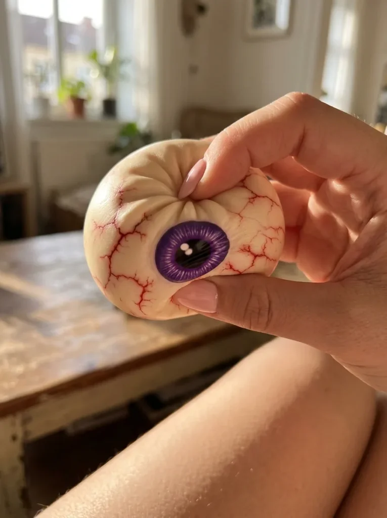 Dumpling Squishy Ojo Halloween Terrorífico apretado entre los dedos