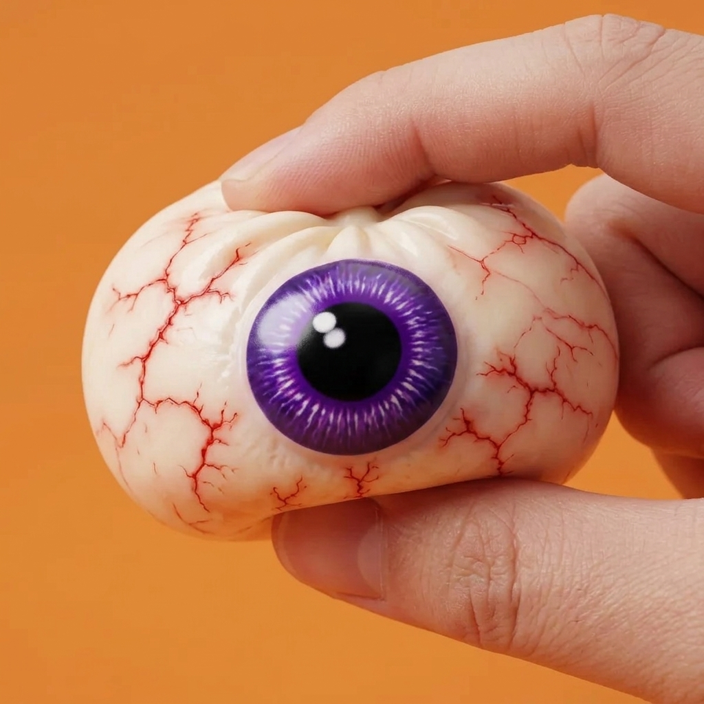 Dumpling Squishy Ojo Halloween Terrorífico — efecto slow-rise, la espuma recupera su forma