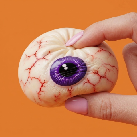 Dumpling Squishy Ojo Halloween Terrorífico apretado, material squishy