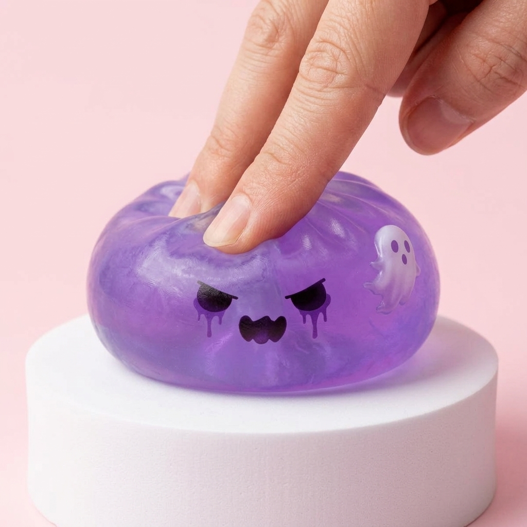Ghost Dumpling Squishy Boo Fantasma apretado, material squishy