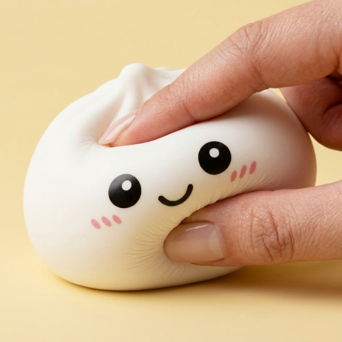 Giant Dumpling Squishy Gigante XXL — efecto slow-rise, la espuma recupera su forma