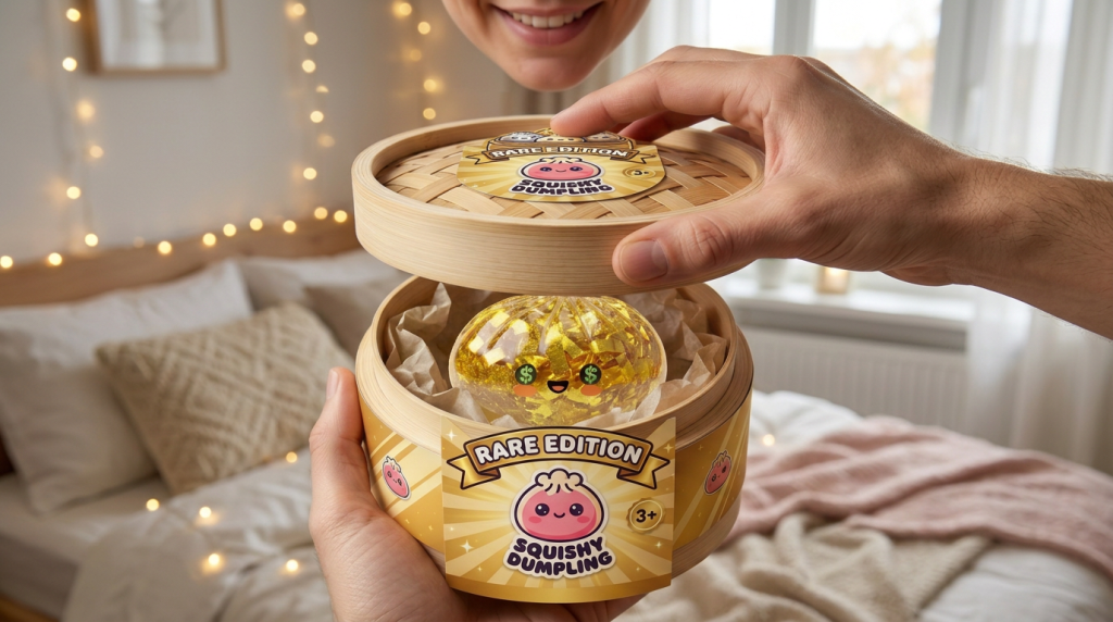 Unboxing de Gold Dumpling Squishy Dorado Edición Rara