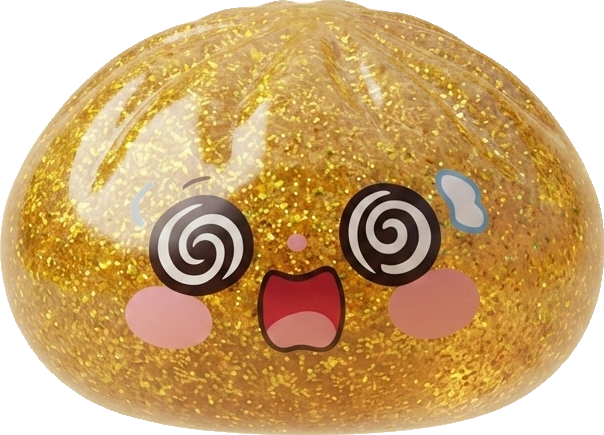 Gold Dumpling Squishy Dorado de la Suerte — squishy antiestrés slow-rise kawaii