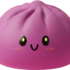 Dumpling Squishy Magenta Clásico — squishy antiestrés slow-rise kawaii