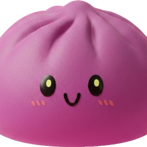 Dumpling Squishy Magenta Clásico — squishy antiestrés slow-rise kawaii