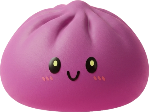 Dumpling Squishy Magenta Clásico — squishy antiestrés slow-rise kawaii