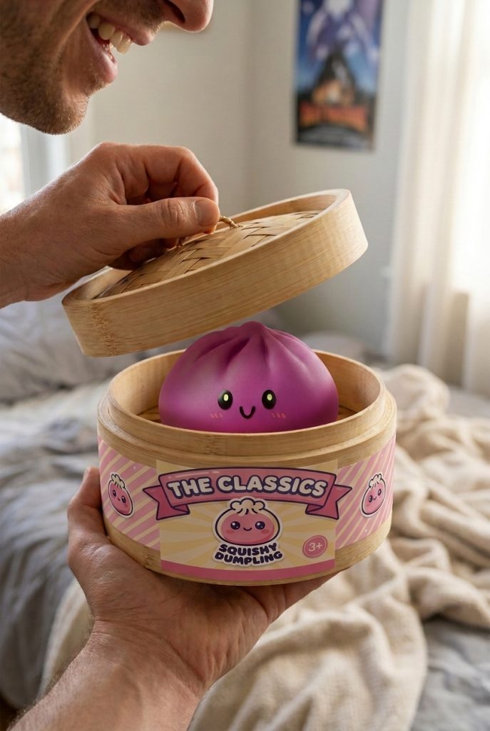 Unboxing de Dumpling Squishy Magenta Clásico