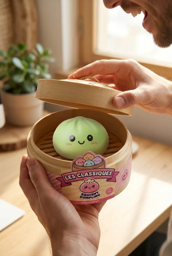 Unboxing de Dumpling Squishy Verde Matcha