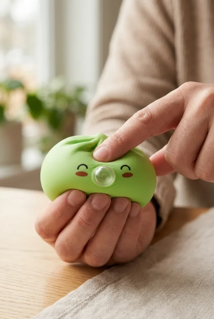 Dumpling Squishy Matcha Vert Rare Blow apretado entre los dedos