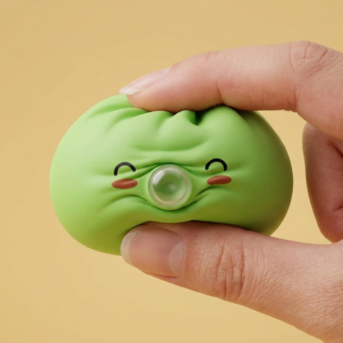Dumpling Squishy Matcha Vert Rare Blow apretado, material squishy
