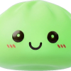 Dumpling Squishy Luz Nocturna Verde — squishy antiestrés slow-rise kawaii