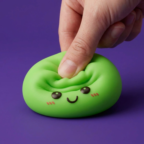Dumpling Squishy Luz Nocturna Verde apretado, material squishy