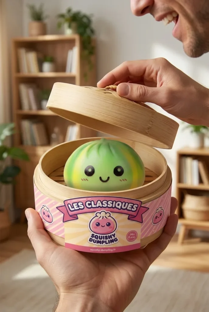 Unboxing de Squishy Dumpling Tie Dye Verde Remolino