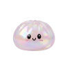 Holographic Dumpling Squishy Iridiscente — squishy antiestrés slow-rise kawaii