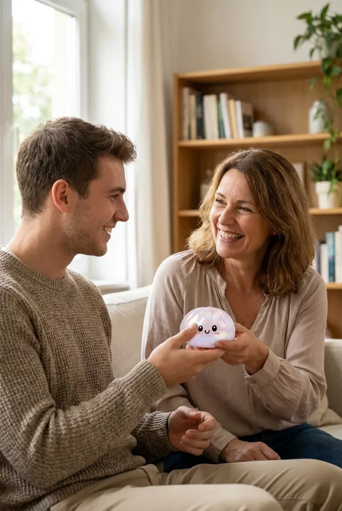Holographic Dumpling Squishy Iridiscente de regalo