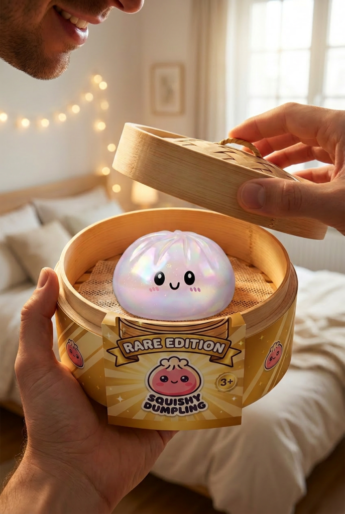 Unboxing de Holographic Dumpling Squishy Iridiscente