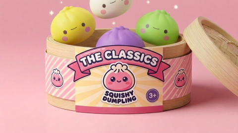 Dumpling Squishy Mystery Kawaii Japonés Blind Box 12 — squishy antiestrés slow-rise