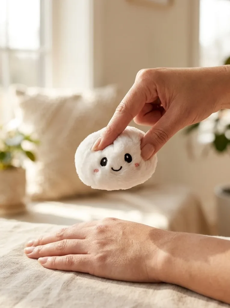 Dumpling Squishy Llavero Peluche X6 apretado entre los dedos
